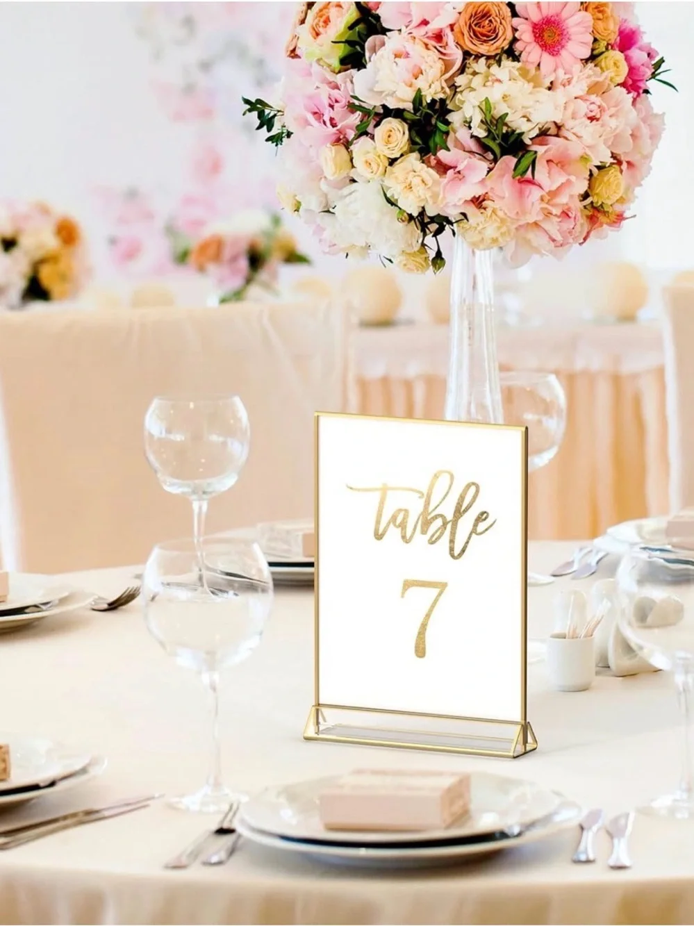 5X7 Acrylic Signs - 18 in total- Double Sided PERFECT for your Wedding or Event